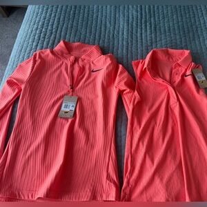 Nike Coral Quarter-Zip Top